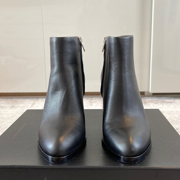 Alexander Wang Gabi Black Ankle Boot/Rhodium Heel - Picture 4 of 5